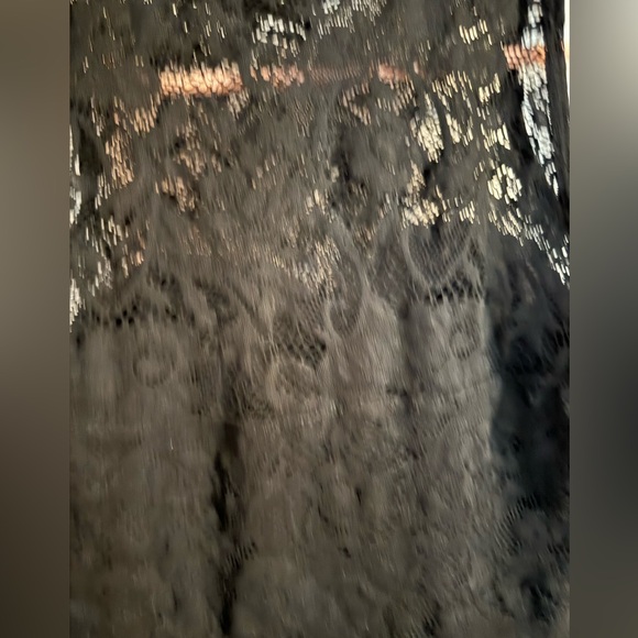 BLACK LACE SKATER DRESS - Picture 6 of 10